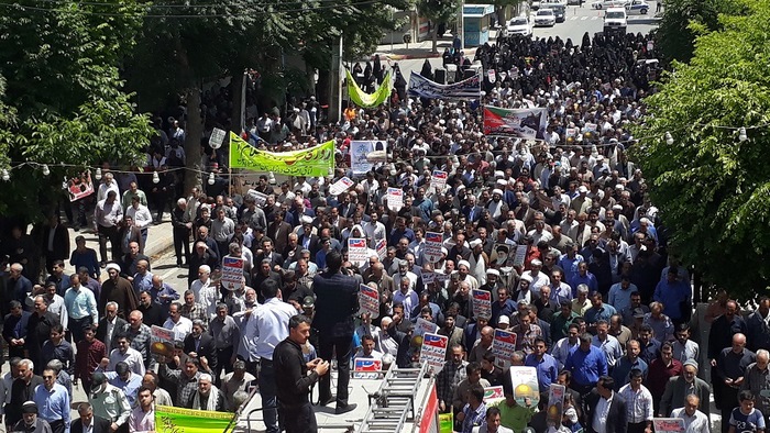 حضور پرشور مردم اسلام آباد غرب در روز جهانی قدس