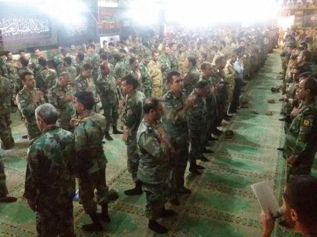 برگزاری عزاداری  پرشور حضرت اباعبدالله الحسین در تیپ 181 ارتش اسلام آبادغرب