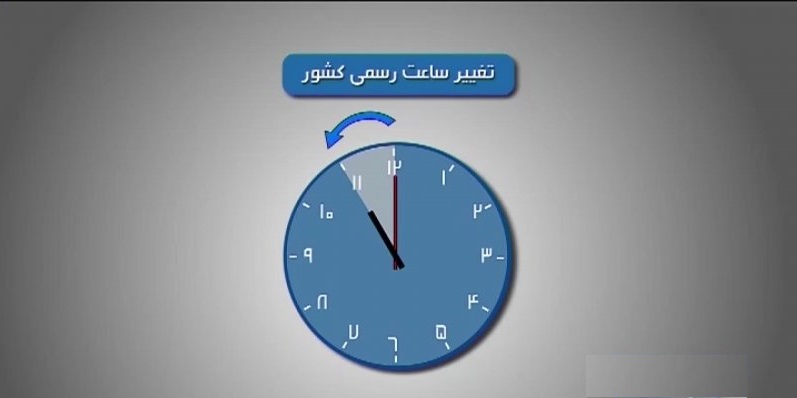 فردا شب ساعت رسمی کشور یک ساعت عقب کشیده می‌شود 