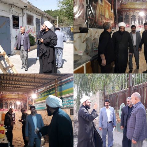 آماده سازی زائر سرای امام حسین (ع) در ورودی شهر اسلام آبادغرب 