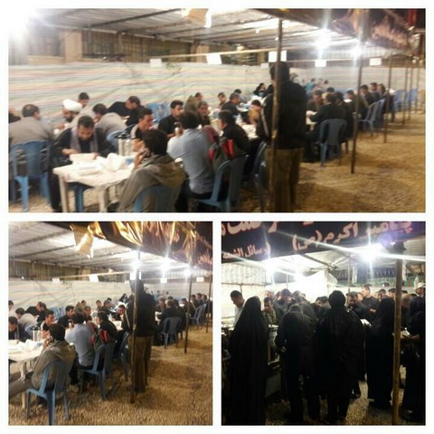 تصاویری از پذیرایی زوار اربعین حسینی در موکب خادمان راه بهشت بخش حمیل 