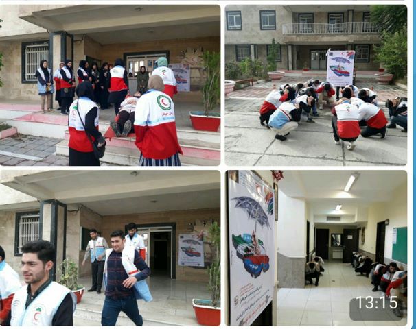  اجرای مانور با پیش فرض زلزله و امداد و نجات توسط نجات گران جمعیت هلال احمر اسلام آبادغرب+تصاویر