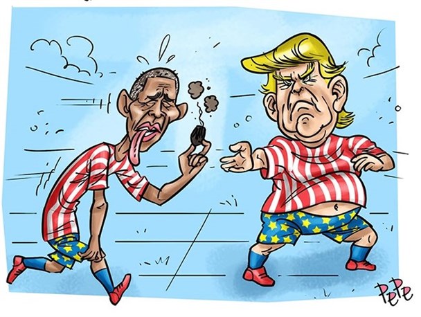 تحریم، اهرم فشار سنتی سیاستمداران آمریکا/کارتون