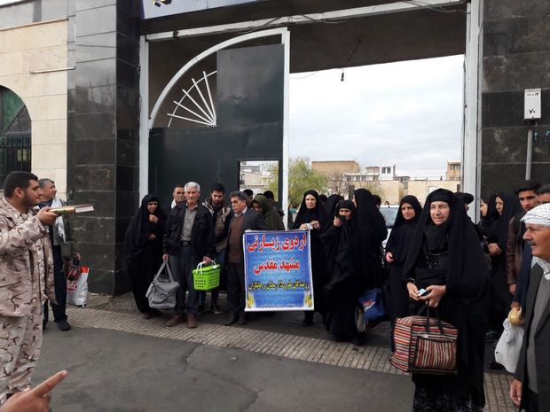 اعزام رزمندگان و ایثارگران اسلام آبادغرب به اردوی زیارتی مشهد مقدس+تصاویر