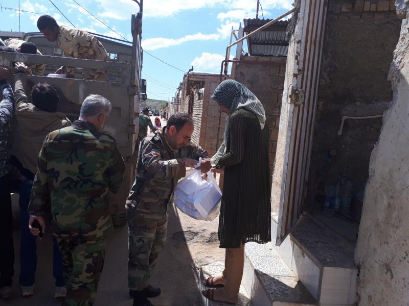 توزیع روزانه بیش از ۷هزار پرس غذای گرم توسط موکب رهپویان ولایت  در پلدختر 