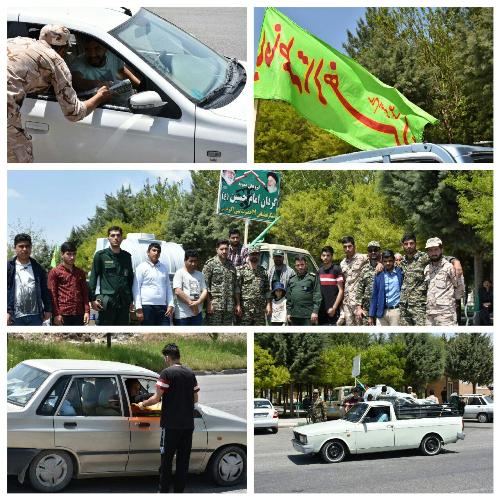 گوشه هایی از خدمت رسانی به کاروان های راهیان نور بازی دراز توسط سپاه و دیگر ادارات اسلام آبادغرب