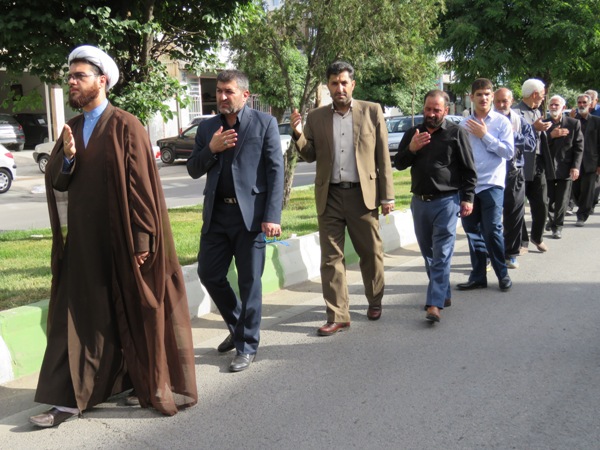 عزاداری و دسته روی هیئت پیروان ولایت  اسلام آبادغرب در سالروز رحلت امام خمینی(ره)