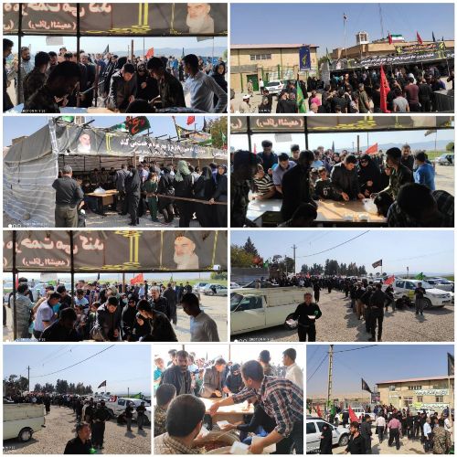 تصاویری از خدمت رسانی موکب های سپاه به  زوار اربعین در اسلام آبادغرب