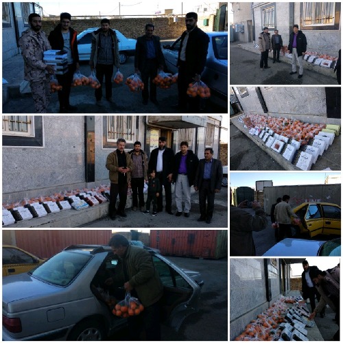 یلدای مهربانی در اسلام آبادغرب/تقسیم شادی با ولی نعمتان انقلاب در بلندترین شب سال 