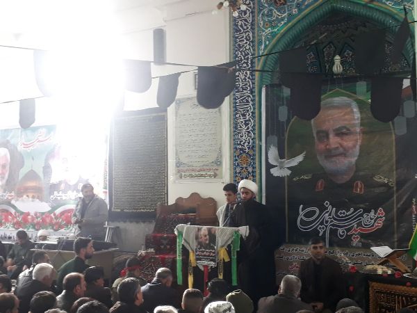 برگزاری مراسم با شکوه یادبود سپهبد شهید حاج قاسم سلیمانی در شهر حمیل+تصاویر