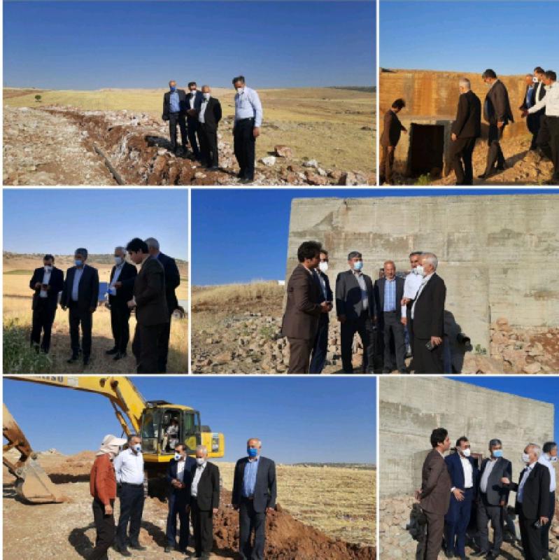 تسریع در پروژه های آبرسانی روستاهای علی آباد و چالابکر