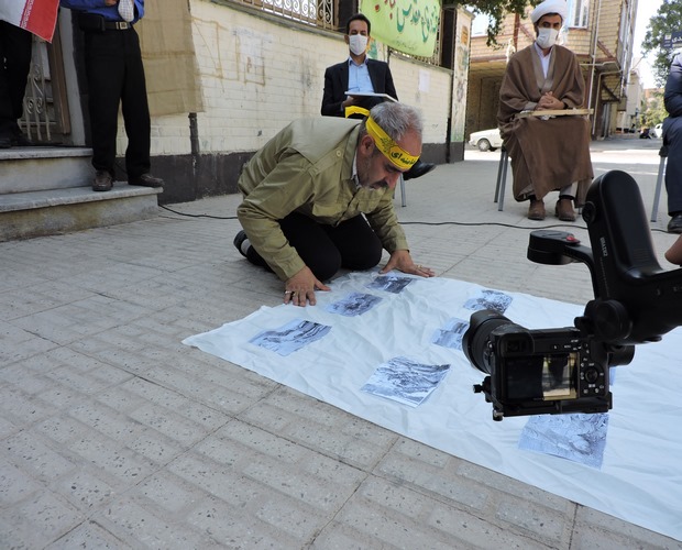 اجرای نمایش خیابانی گنج به مناسبت هفته دفاع مقدس در اسلام آبادغرب+عکس