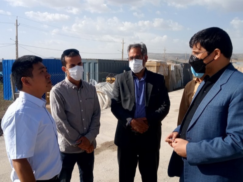 پیگیری رفع مشکلات واحد تولیدی منگنز اسلام آبادغرب توسط دادستان شهرستان+تصاویر
