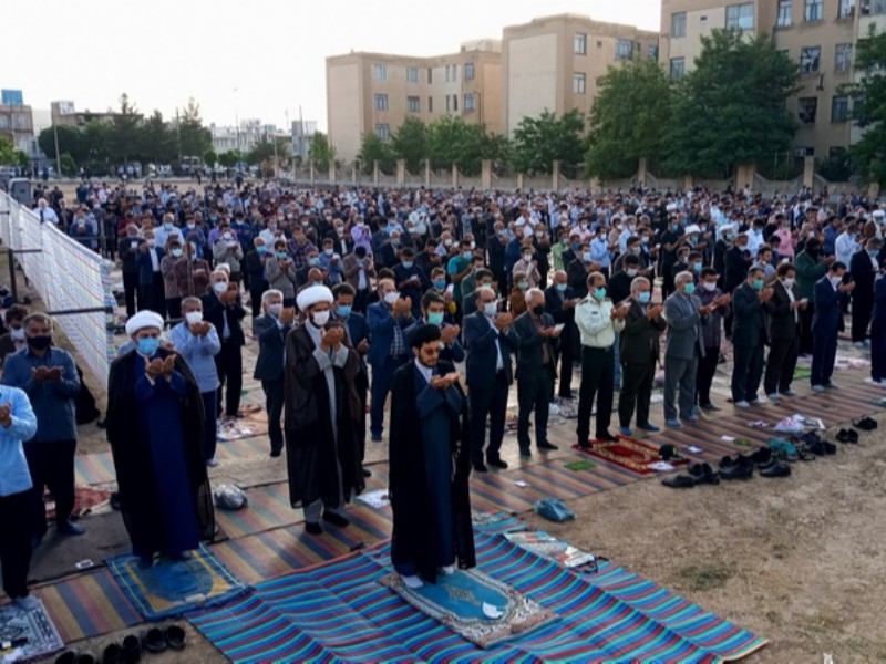 نماز باشکوه عید سعید فطر در اسلام آبادغرب