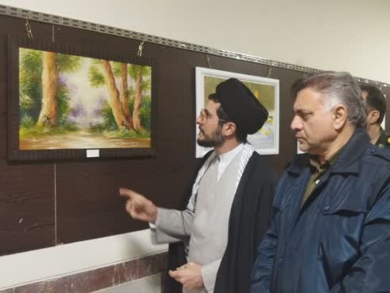 افتتاح نمایشگاه آثار هنری بانوان اسلام آبادغرب+عکس