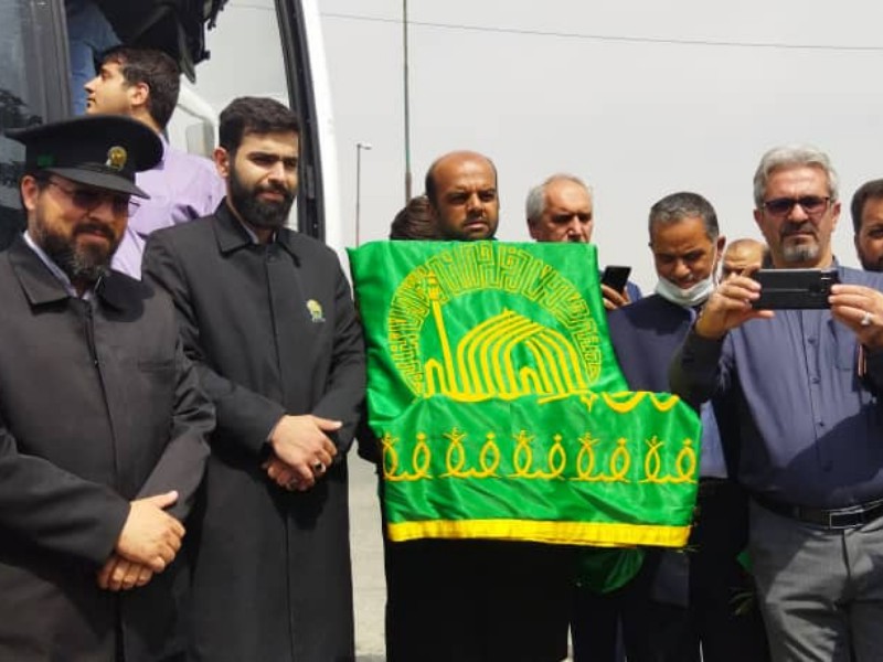 متبرک شدن شهر اسلام آبادغرب به پرچم مبارک امام رضا (ع)+تصاویر