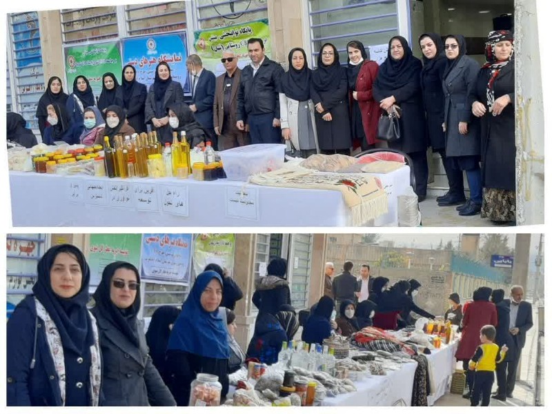 نمایشگاه هنرهای دستی مددجویان  طرح CBR در اسلام آبادغرب برگزار شد