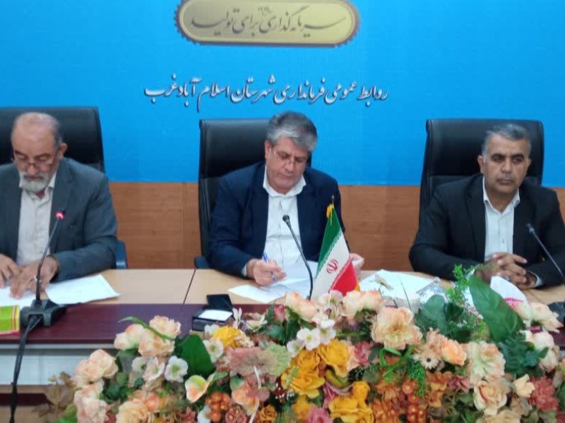 تأکید فرماندار اسلامآبادغرب بر تسریع در جذب اعتبارات اشتغالزایی تأکید فرماندار اسلامآبادغرب بر تسریع در جذب اعتبارات اشتغالزایی