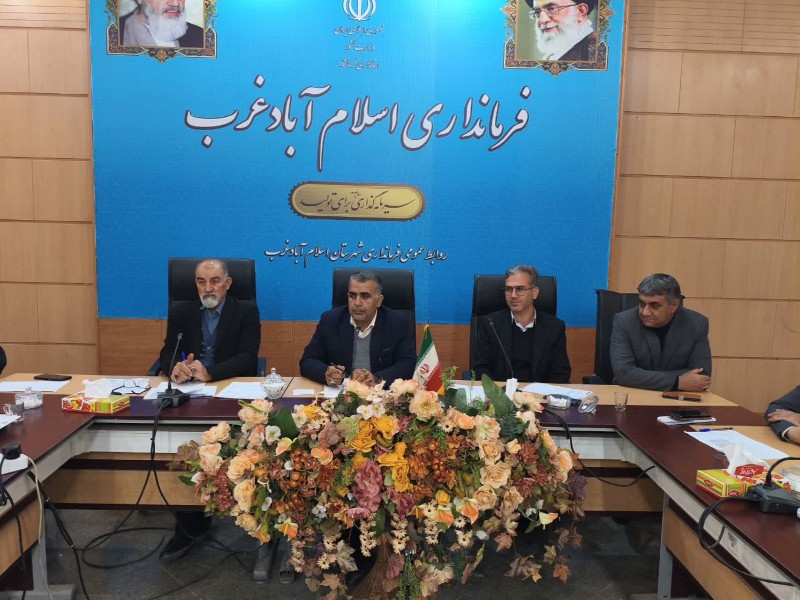 دوازدهمین جلسه کارگروه اشتغال و سرمایهگذاری اسلامآبادغرب برگزار شد دوازدهمین جلسه کارگروه اشتغال و سرمایهگذاری اسلامآبادغرب برگزار شد